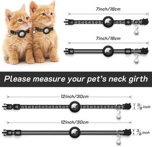 Hot Selling Luxury Classic Solid PVC Custom Logo Personalize <b>Airtag</b> Rivet Adjustable Comfortable Soft GPS Tracking Pet <b>Collar</b> - Product Image 6