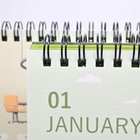 Calendario Empresarial 2025, Diseño Creativo Artístico, Impresión Digital en Relieve, Personalizado para Empresas, Pequeñas Cantidades, Papel, Próximamente Disponible en China