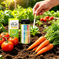 Kit de bandelettes de test de pH du sol 3.5-9.0 |   Testeur de sol pour légumes de jardin et de ferme, idéal pour la culture de tomates et de carottes