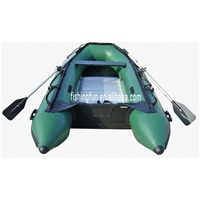 Perahu Nelayan Tiup Desain Baru Grosir Pabrik, Lambung Aluminium 0.9mm, Kapal Sport untuk Olahraga Air, OEM ODM Perahu Rib Cina