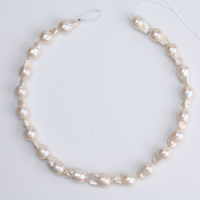Perles de culture d'eau douce naturelles de qualité AA, Keshi Baroque, 11-12 mm+, blanches, en vrac, pour la fabrication de bracelets, approvisionnement en gros
