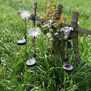 Piquets <span class=keywords><strong>de</strong></span> pissenlits à énergie solaire, 7 couleurs, lampe <span class=keywords><strong>de</strong></span> pelouse en fil <span class=keywords><strong>de</strong></span> fer, éclairage d'extérieur, <span class=keywords><strong>paysage</strong></span> <span class=keywords><strong>de</strong></span> jardin - Product Image 5