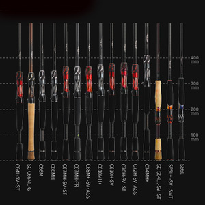 Canne à pêche Steez Sc Lure Rod en carbone, action moyenne rapide, 21 modèles pour la pêche au bar en lac et en ruisseau - Product Image 2