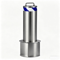 Borne de sécurité hydraulique automatique en acier inoxydable pour la circulation routière, anti-collision