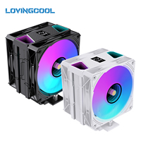 Refroidisseur de processeur LOVINGCOOL, type tour, ventilateur de 12 cm, couvercle supérieur miroir, éclairage ARGB, prêt à être expédié pour boîtier d'ordinateur de bureau, logo OEM personnalisé