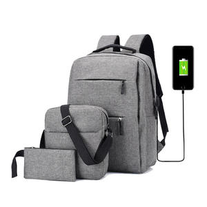 Custom 15.6 Inch USB Laptop <b>Backpack</b> with Anti-Theft Feature Fashionable New Bag Set Lining Made of Polyester - Product Image 1