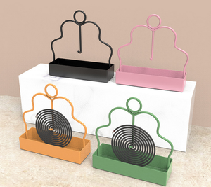 Nuovo Porta Spirali Antizanzare Grande in Ferro Battuto, Bruciatore di Incenso, Vassoio per Spirali Antizanzare, Vassoio per Bruciatore di Incenso - Product Image 1