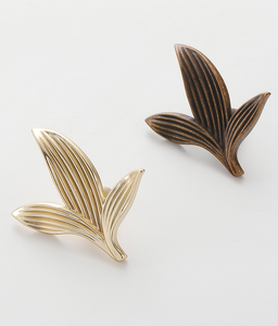 Retro Petal Zinc Alloy Single Hole <strong>Knob</strong> <strong>Antique</strong> Finish Flower Leaf Cabinet <strong>Drawer</strong> Pulls for Light Luxury Furniture Hardware - Product Image 2