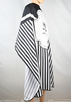 KIKI NEWGAIN Cape de coiffure imperméable en polyester pongé, vente en gros, col en silicone, logo personnalisable pour usage professionnel en salon