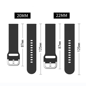 Cinturino in Silicone da 18mm 20mm per Galaxy <span class=keywords><strong>Watch</strong></span> <span class=keywords><strong>4</strong></span>, Cinturino di Ricambio in Silicone da 22mm per <span class=keywords><strong>Samsung</strong></span> Galaxy <span class=keywords><strong>Watch</strong></span> 6 5 <span class=keywords><strong>4</strong></span> - Product Image 4