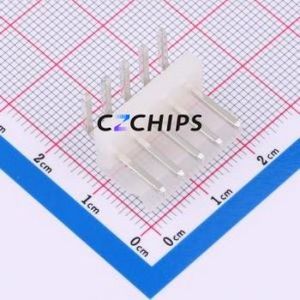 3.96-5AWT Wire-to-Board Pin Header Bent Lead Through Hole,P=3.96mm Connector 1x5P 3.96mm Right Angle Insert 5P - Product Image 1