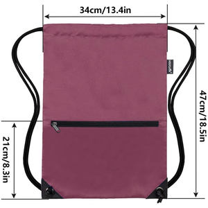 Mochila con cordón de lona de algodón orgánico natural ecológico para mujer - Product Image 2