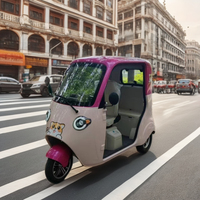Mini triciclo eléctrico UMI de 1000W, diseño de cuerpo abierto con voltaje de 60V, coche eléctrico pequeño certificado CEE para carga de pasajeros de 1m de ancho