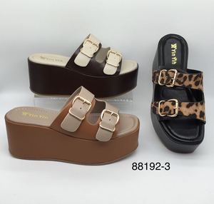 Sandales compensées en liège pour femme – Idéales pour l'été et la plage - Product Image 3