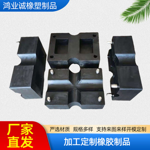 Pièces en caoutchouc 652 sur mesure, en nitrile noir, résistantes à l'abrasion, réduisant le bruit mécanique, formes irrégulières - Product Image 5