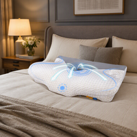 Oreiller ergonomique Zenmoon en mousse à mémoire de forme, refroidissant, pour le cou, soulagement efficace de la douleur pendant le sommeil