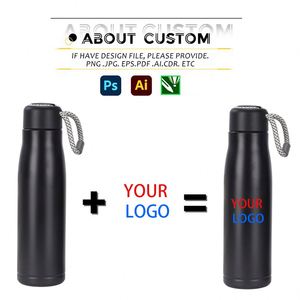 Bouteille d'eau isotherme en acier inoxydable à double paroi avec logo personnalisé, pour le sport, la gym, les cadeaux d'entreprise, avec corde - Product Image 4