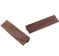 Poignées de porte d'armoire en bois, boutons de tiroir en bois de hêtre, poignée d'armoire de cuisine solide, traction en bois
