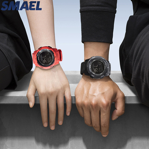 SMAEL 8105 Full Digital Watch 30-50M Waterproof PU <b>Strap</b> 46mm Multi Color Outdoor Sports <b>Wrist</b> Watch - Product Image 1