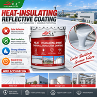 Revêtement de toiture thermique à économie d'énergie pour surfaces métalliques, peinture réfléchissante de la chaleur, imperméable et anticorrosion