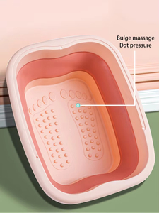 Secchio per massaggio con <span class=keywords><strong>pediluvio</strong></span> portatile facile da riporre vassoio per <span class=keywords><strong>pediluvio</strong></span> pieghevole per piedi secchio per ammollo piedi - Product Image 2