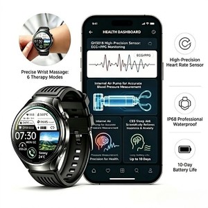 สมาร์ทวอทช์ 1.85 นิ้ว AMOLED 5G รองรับการโทร วัดอัตราการเต้นของหัวใจ กล้อง HD กันน้ำ IP67 แม่เหล็ก OEM และรองรับการขายแบบดรอปชิปปิ้ง - Product Image 3