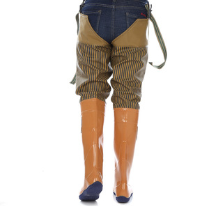 Pantalon de pêche en plastique de haute qualité demi-longueur, bottes de pataugeoire, équipement de pluie, OEM ODM, pour agriculture - Product Image 3