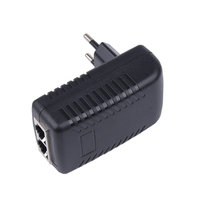 Adaptador de fuente de alimentación PoE de 48V 0.5A, inyector PoE IEEE802.3af de 10/100Mbps para cámara IP, enrutador WIFI, CCTV