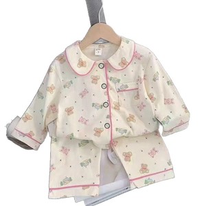 批发秋冬新款领睡衣儿童男童女童家居服两件套内衣睡衣套装 - Product Image 6