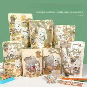 Bolsas para Ventana Personalizables <span class=keywords><strong>de</strong></span> Alta Resistencia con Ilustración <span class=keywords><strong>de</strong></span> Conejo <span class=keywords><strong>de</strong></span> Estilo Caprichoso - Reutilizables <span class=keywords><strong>de</strong></span> Grado Alimenticio para Snacks, Leche, Gelatina y Alimentos Enlatados - Product Image 1