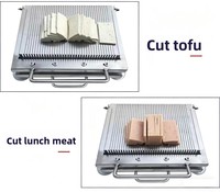 8mm 11mm 15mm Multifunctionele Snijder Handmatige Druk Verdikte RVS Tofu Ham Worst Vlees Snijder