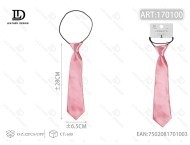 Corbata Elástica Brillante de 6.5x28cm, Color Rosa Oscuro, Satén Sólido, Decoración Casual para el Cuello - Product Image 3