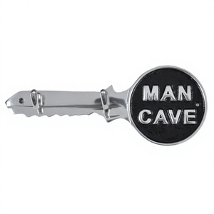 Gancho de aluminio fundido de cueva para hombre, forma de llave, gancho de pared de Metal decorativo de buena calidad y llaveros para oficina y hogar - Product Image 1