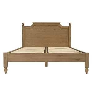 <span class=keywords><strong>Letto</strong></span> in <span class=keywords><strong>Legno</strong></span> Massello Stile Rustico con Testiera Curva e Gambe Lavorate, <span class=keywords><strong>Letto</strong></span> con Piattaforma in <span class=keywords><strong>Legno</strong></span> - Product Image 1