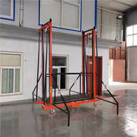 Plateforme élévatrice électrique Leopard ELS 500 kg, hauteur 6 m, pour travaux de construction avec télécommande et stabilisateurs de sécurité