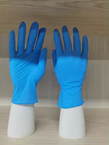 Guantes de nitrilo desechables sin polvo con logotipo personalizado, antideslizantes, antiimpacto, rosa, negro, azul, verde, tatuaje de 9 pulgadas, superventas - Product Image 5