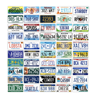 Plaques d'immatriculation de voiture en aluminium de haute qualité, personnalisées, imprimées, gaufrées et réfléchissantes, vente en gros par le fabricant