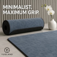Tapete de Yoga Yugaland Flagship 40 de Gamuza, 183*68cm, Antidesgarro, Base de Caucho Natural, Venta al Por Mayor