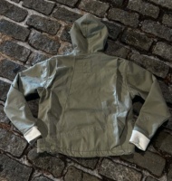 Fournisseur de sweats à capuche pour homme, veste de travail en toile double couche, style vintage, épaisse pour l'hiver, unie, avec fermeture éclair, en coton gaufré thermique, réversible