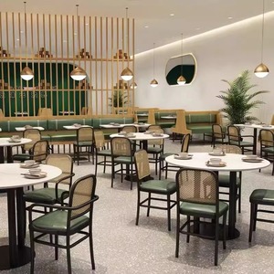 Set di Divani, Tavoli e Sedie in Ferro Battuto di Lusso con Piano in Marmo per Ristoranti in Stile Occidentale, Caffetterie Industriali, Negozi di Tè al Latte e Bar Cocktail - Product Image 2