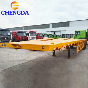 Vente directe d'usine personnalisée 3 4 essieux extensible conteneur Transport plat à plat semi-remorques pour le transport de conteneurs - Product Image 5