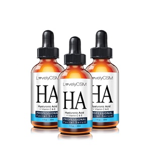 OEM Private Label Organic Hyaluronic Acid Serum Moisturizing Anti-Aging Wrinkle Firming Face Skin Care <strong>Vitamin</strong> C <strong>E</strong> <strong>Liquid</strong> - Product Image 4