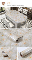 Papier peint en marbre auto-adhésif imperméable moderne épaissi pour table à manger, table basse, bureau, rénovation, salon