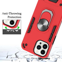 Casing Handphone Anti Air, Anti Jatuh, Magnetik, Desain Armor, dengan Ring Holder Putar 360 Derajat Berkualitas Tinggi untuk Grosir