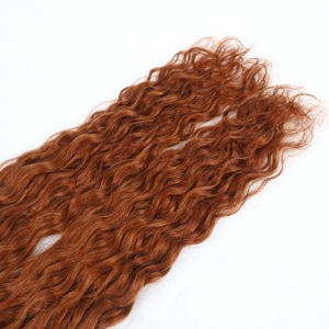 Extensions per <span class=keywords><strong>capelli</strong></span> umani ricci <span class=keywords><strong>castano</strong></span> rame all'ingrosso con nastro invisibile, 100% Remy, a doppia trama - Product Image 5