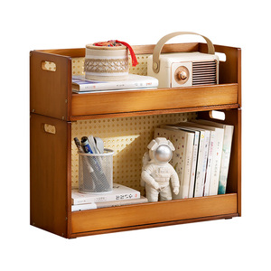 Children's <b>desktop</b> bookshelf, storage <b>shelf</b>, bookcase, desk <b>shelf</b>, simple small bookshelf, living room study storage rack - Product Image 1