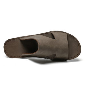 Sandalias Casuales de Verano para Hombre, Talla Grande, Parte Superior de PVC, Suela de EVA, Estilo Retro para Playa, Pantuflas - Product Image 5