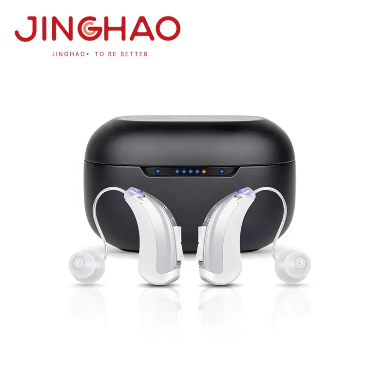 Jinghao Medical CE Rechargeable Bluetooth RIC Digital Hearing Aids Behind The Ear
