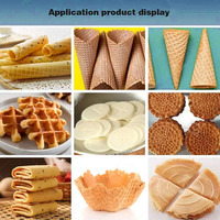 Machine de rouleau de cône de sucre de rouleau de gaufre d'acier inoxydable