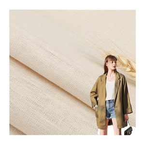 ผ้าลินิน100% ออร์แกนิกจากเฮฟวี่เวทสำหรับเดรสเสื้อโค้ทเสื้อผ้าย้อมสีล้วนผ้าลินินย้อมสี245GSM - Product Image 1